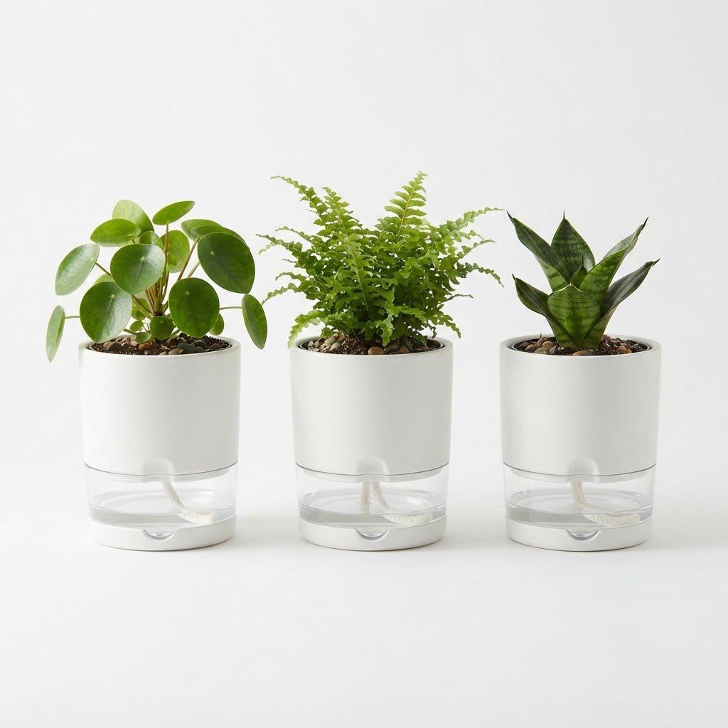 Self-Watering Plant Pots (Set of 3)