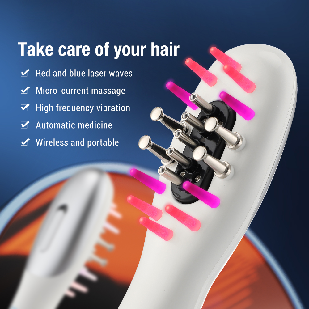 Red Light Therapy Scalp Massager & Hair Growth Brush