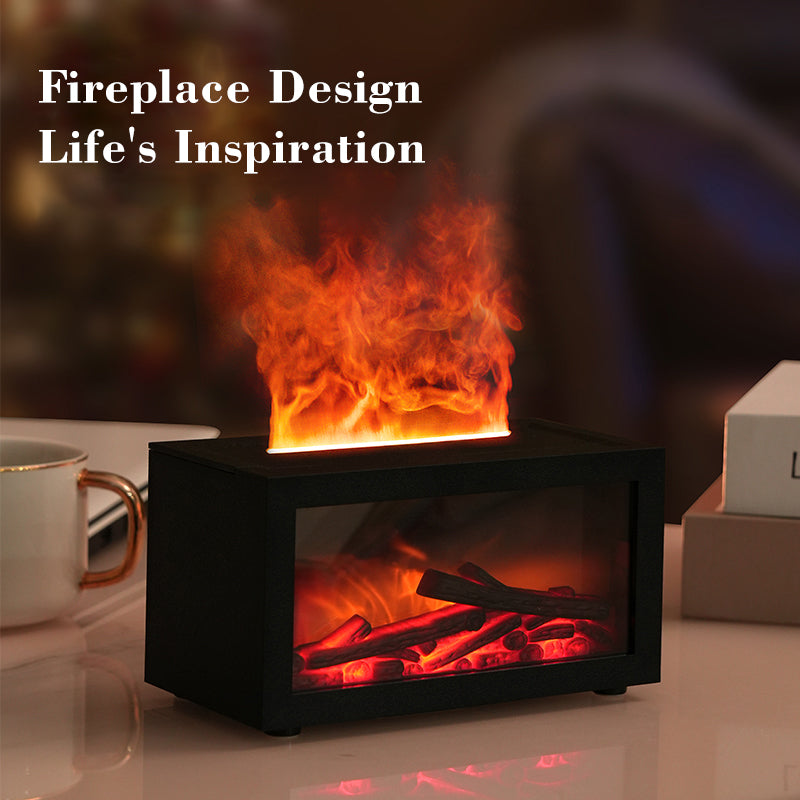 RGB Realistic Flame Effect Aromatherapy Diffuser & Humidifier